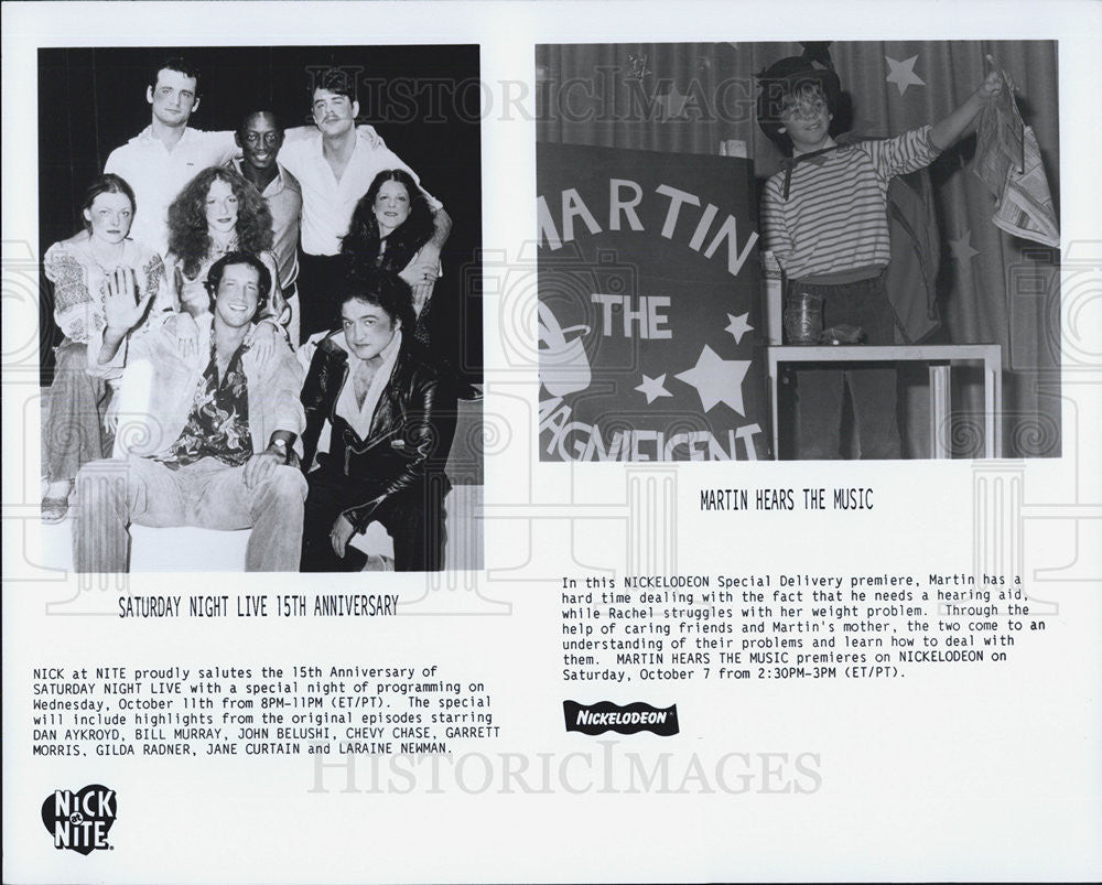 Press Photo Saturday Night Live 15th Anniversary &amp; Martin Hears Music on Nickelo - Historic Images