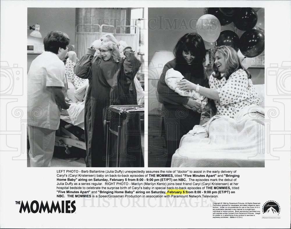 1994 Press Photo Episode of &quot;The Mommies&quot; - Historic Images