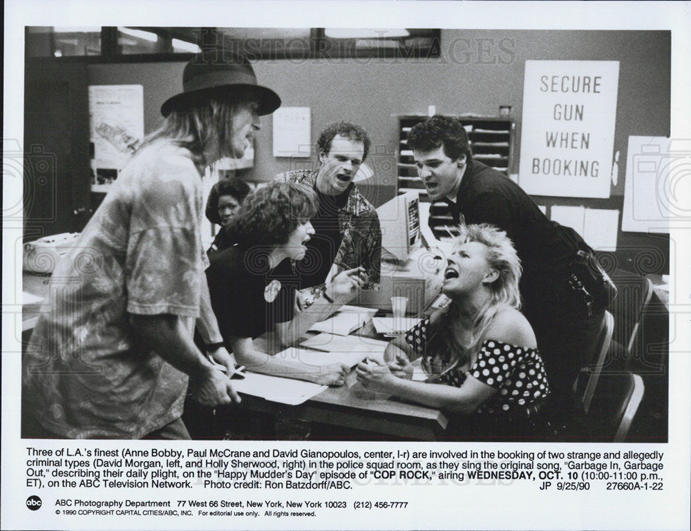 1990 Press Photo Anne Bobby,Paul McCrane,David Gianopolous - Historic Images