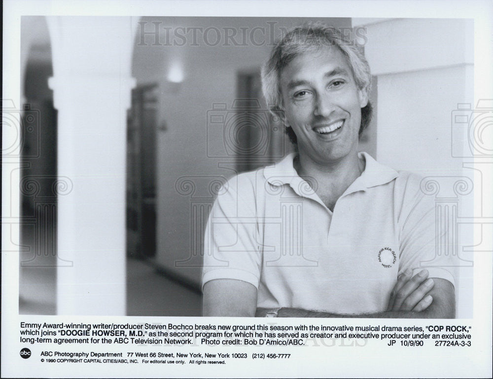 1990 Press Photo Steven Bochco - Historic Images