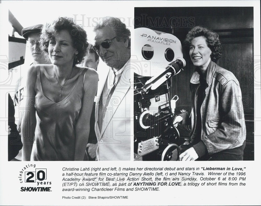 1995 Press Photo Christine Lahti Directs &quot;Lieberman in Love&quot; - Historic Images