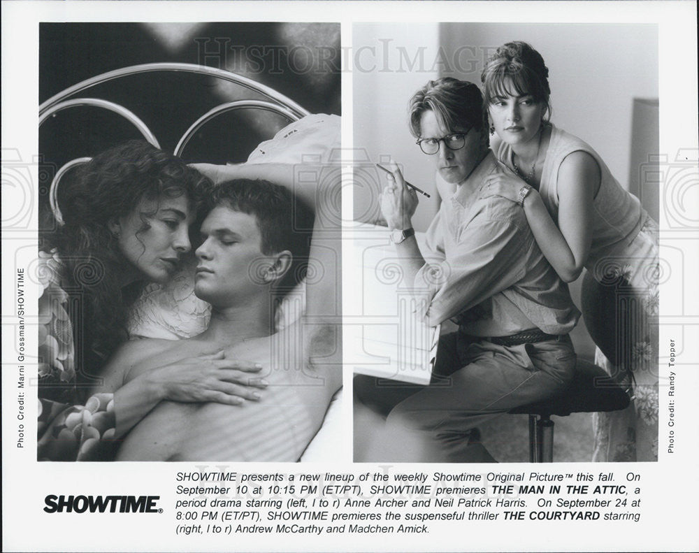 Press Photo Anne Archer, Neil Patrick Harris, Andrew McCarthy, Madchen Amick - Historic Images