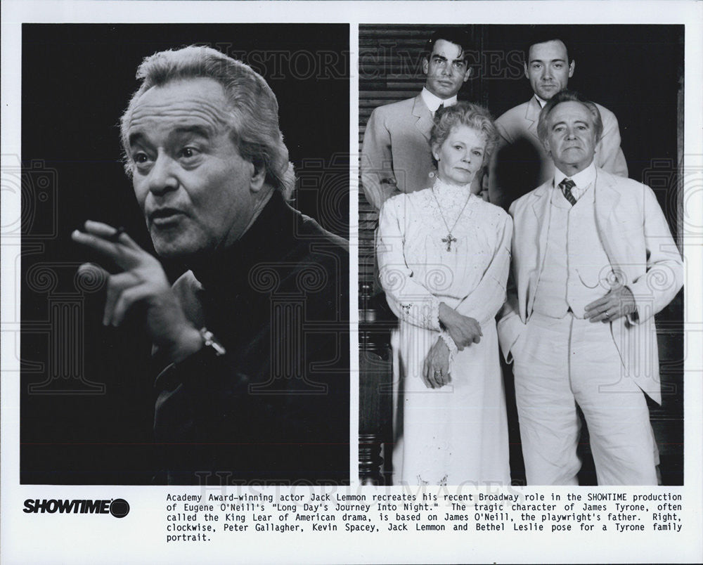 Press Photo "Long Day's Journey Into Night" Cast Showtime Actor Jack Lemmon - Historic Images