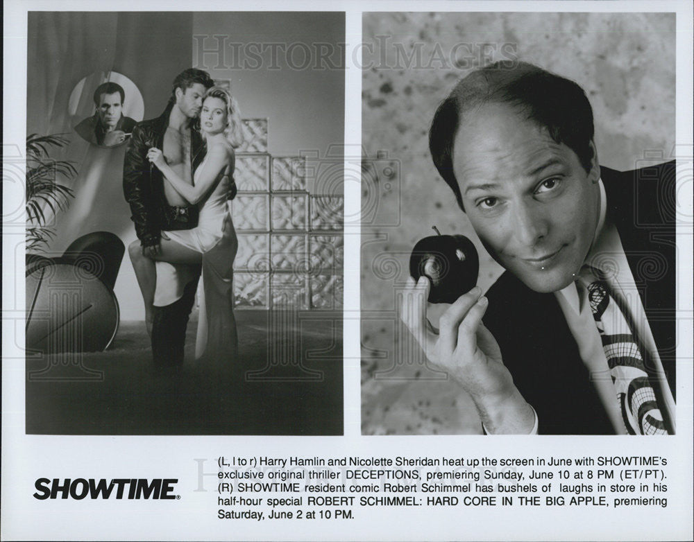 Press Photo (L) Showtime&#39;s &quot;Deceptions&quot; (R) Robert Schimmel - Historic Images