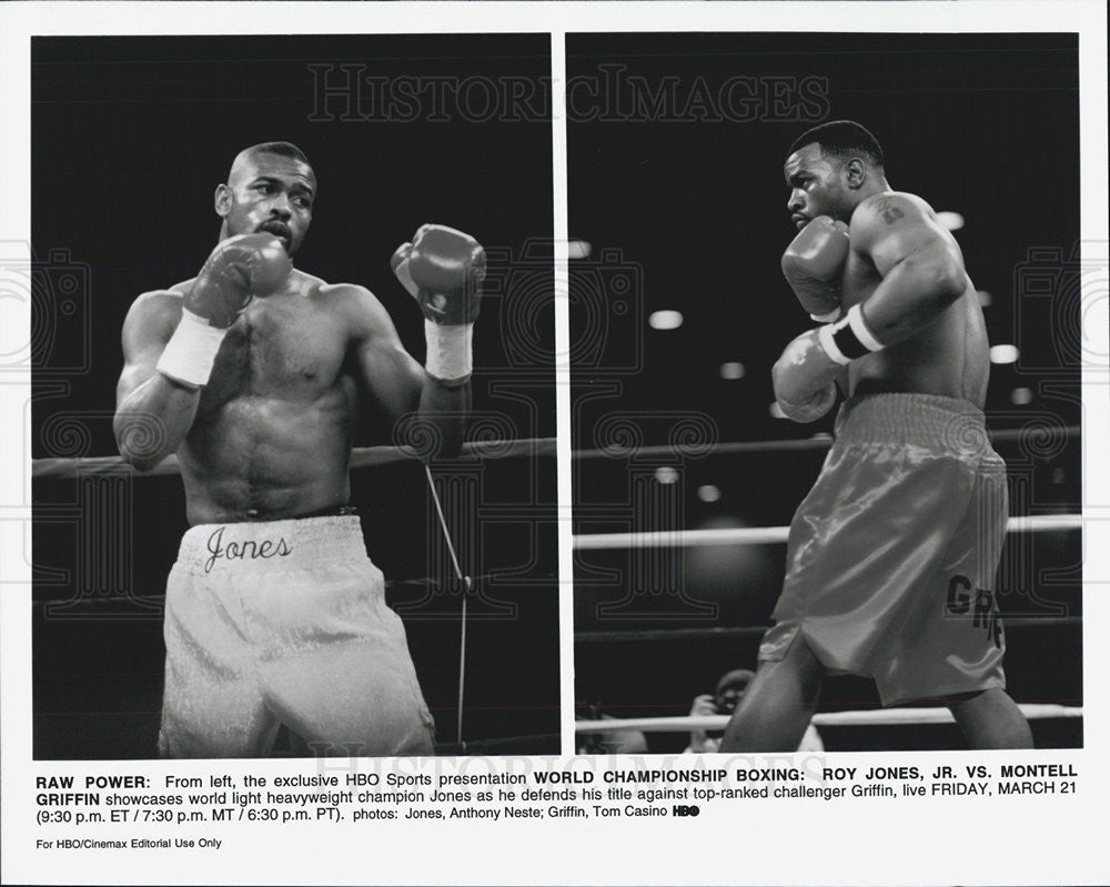 Press Photo Joy Jones Jr. Montell Griffin - Historic Images