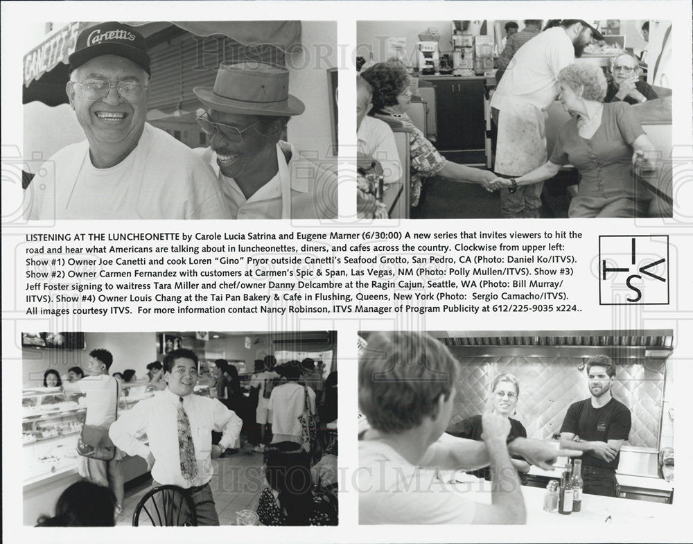 Press Photo of&quot;Listening at the Luncheonette&quot; ITVS series. - Historic Images