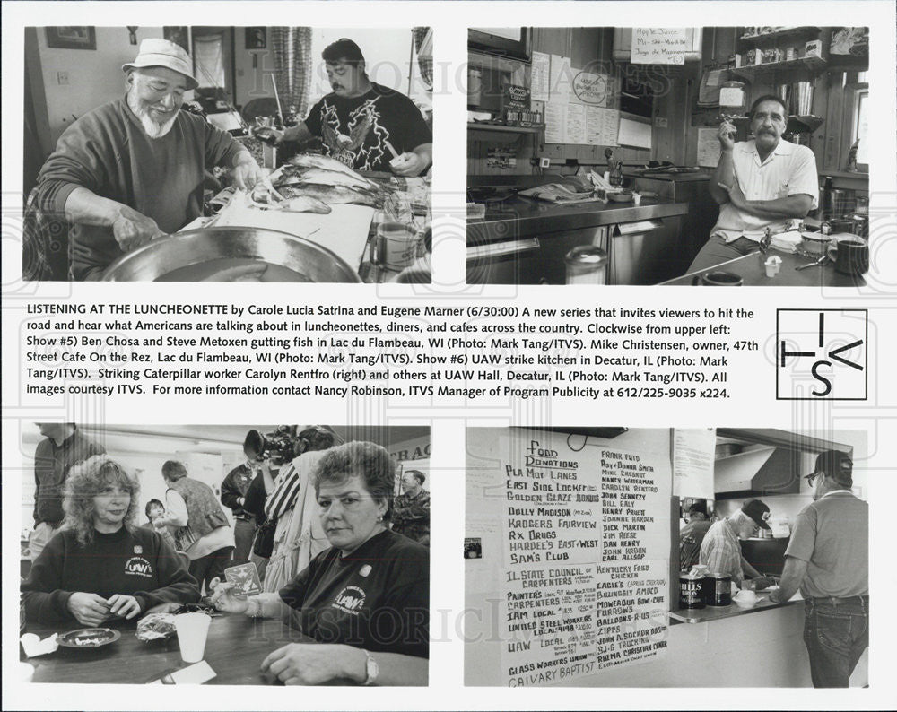 Press Photo "Listening at the Luncheonette" - Historic Images