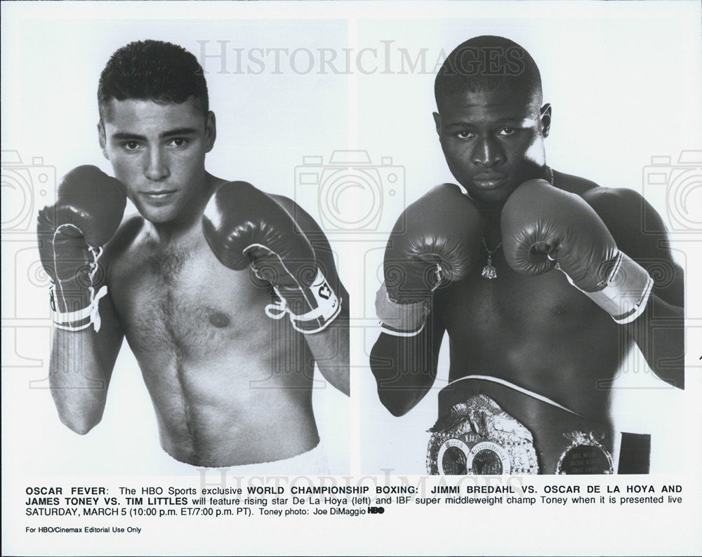 Press Photo Jimmi Bredahl James Toney Boxers - Historic Images