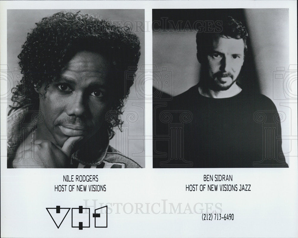 Press Photo Nile Rodgers Ben Sidran Hosts New Visions Jazz - Historic Images