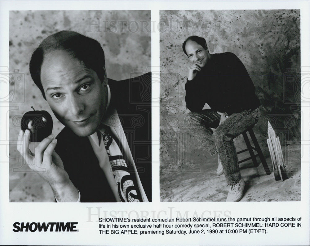 Press Photo Showtime Comedian Robert Schimmel Hard Core in the Big Apple - Historic Images