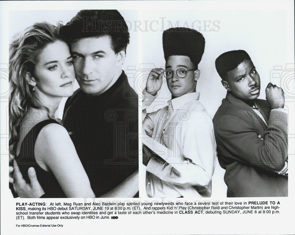 Press Photo Films appear exclusively on HBO. &quot;Prelude to a Kiss&quot; and &quot;Class Act - Historic Images