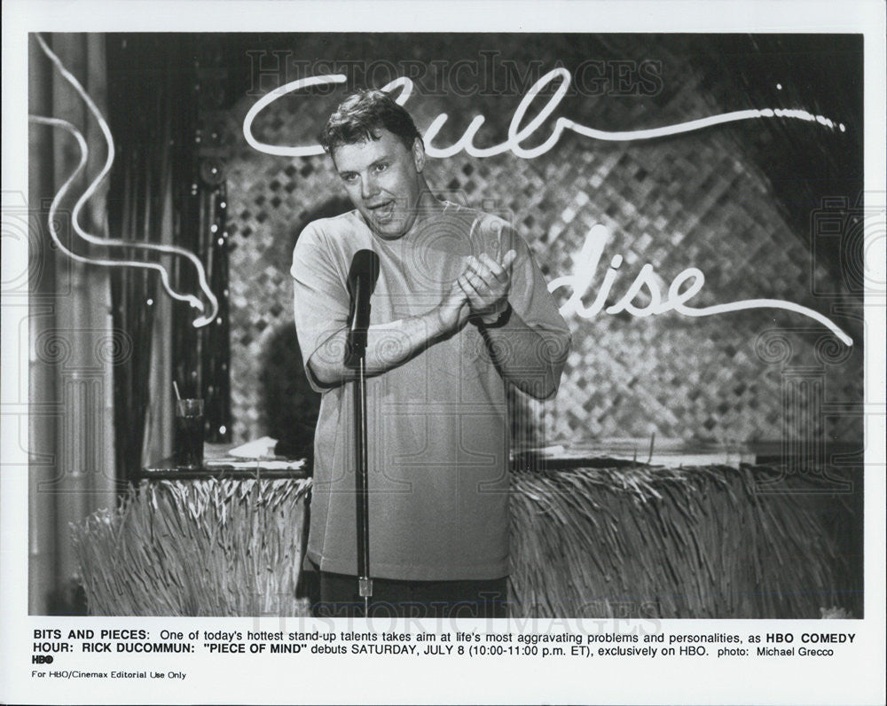 Press Photo Rick Ducommun Comedian Piece Of Mind - Historic Images