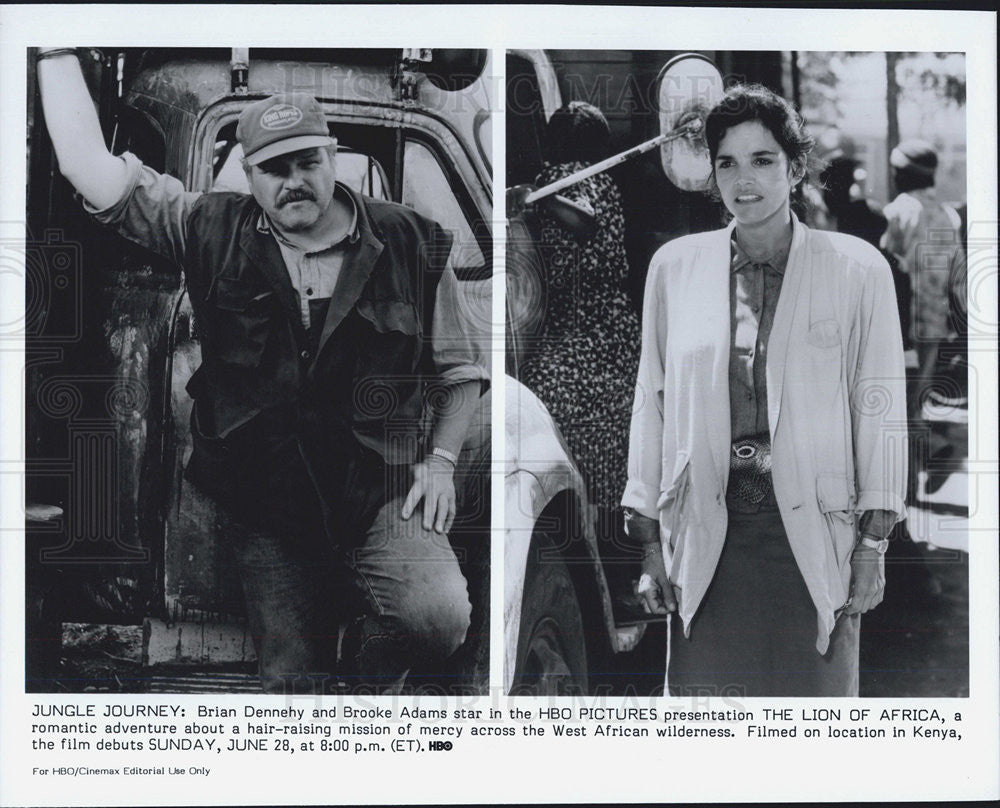 Press Photo Brian Dennehy and Brooke Adams star in &quot;The Lion of Africa&quot; - Historic Images