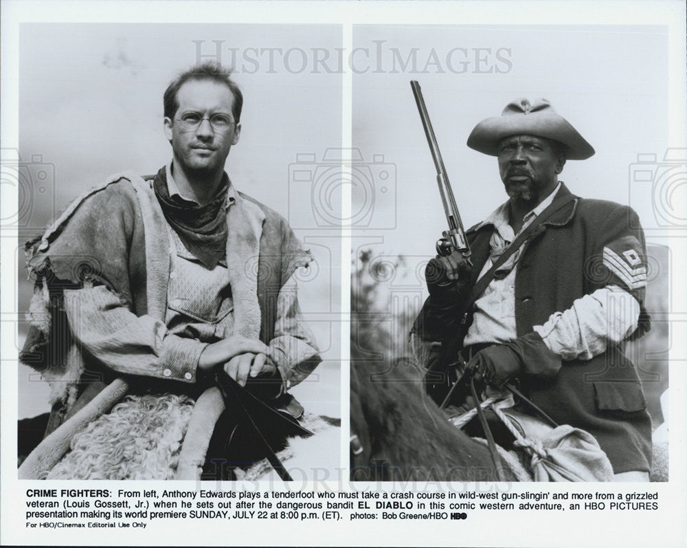 Press Photo HBO exclusive film premier &quot; El Diablo&quot; Stars Anthony Edwards. - Historic Images