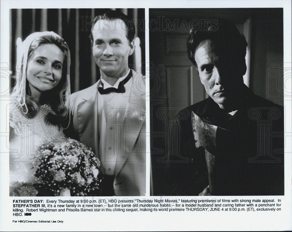 Press Photo Robert Wightman and Priscilla Barnes star in Stepfather III - Historic Images