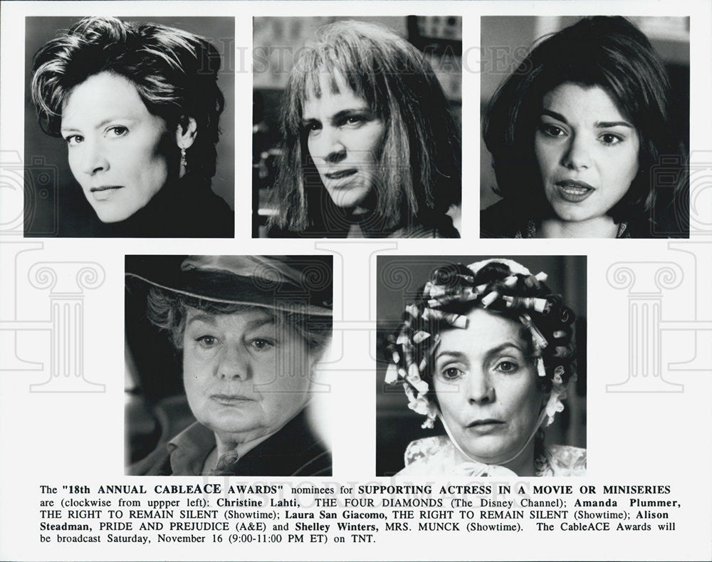 Press Photo Christine Lahti, Amanda Plummer, Laura San Giacomo, Alison Steadman - Historic Images