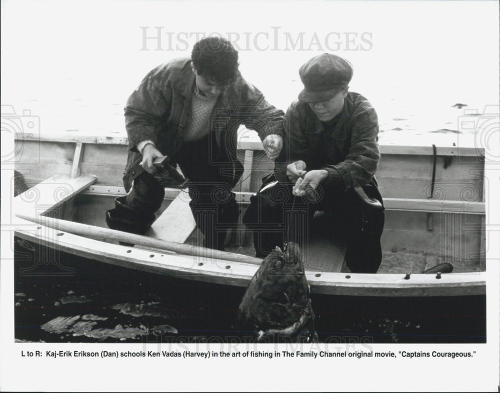 Press Photo scene form The Family Channel movie&quot;CAptains Courageous&quot; - Historic Images