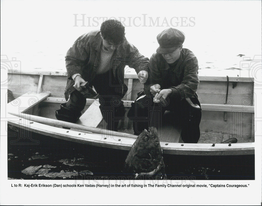 Press Photo scene form The Family Channel movie"CAptains Courageous" - Historic Images