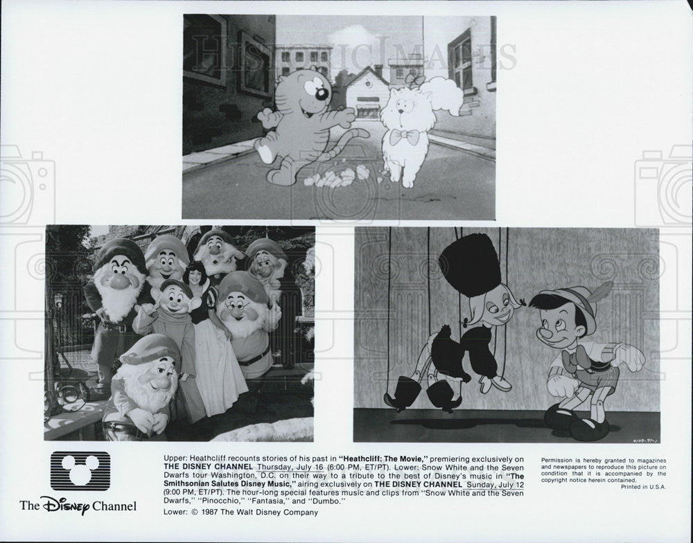 1987 Press Photo Disney&#39;s &quot;Heathcliff The Movie&quot; - Historic Images