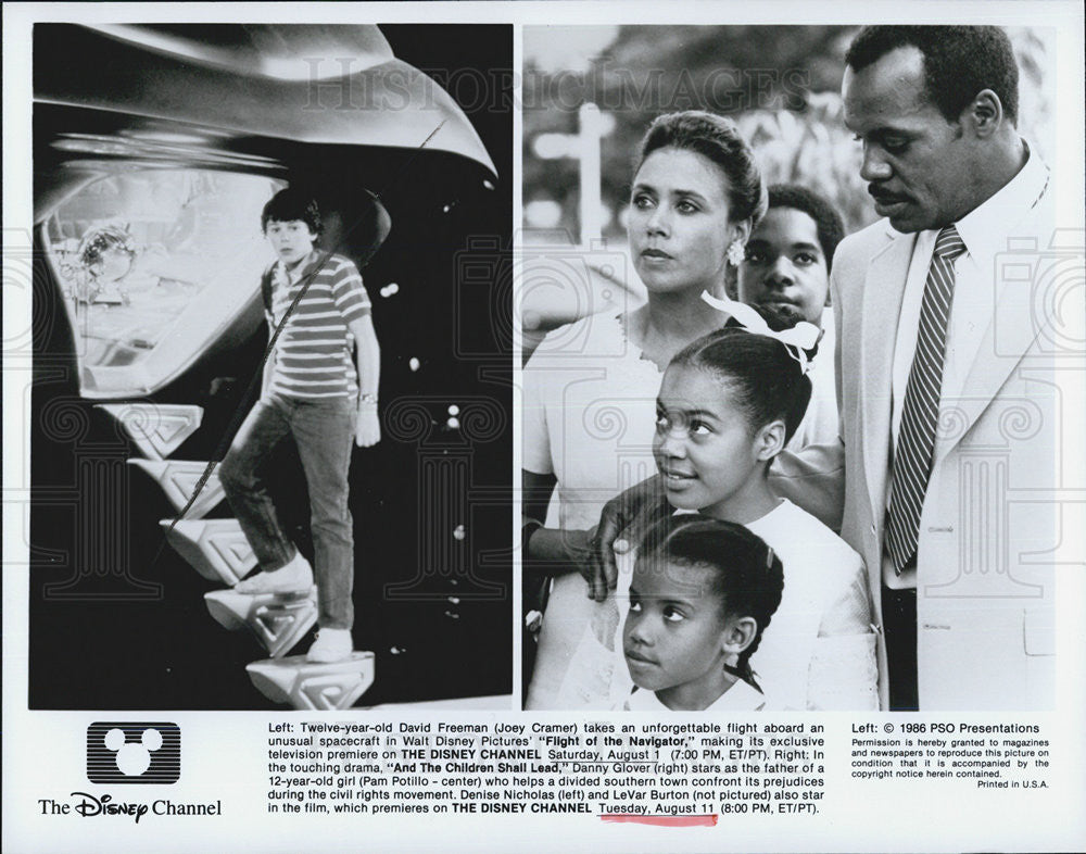 1986 Press Photo The Disney Channel Presents &quot;Flight Of The Navigator&quot; - Historic Images