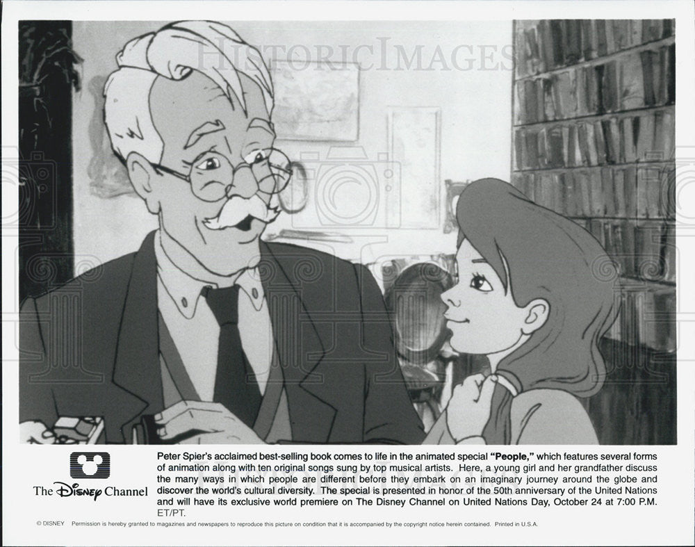 Press Photo of Disney Animated &quot;People&quot; from the best selling book Peter Spier&#39;s - Historic Images