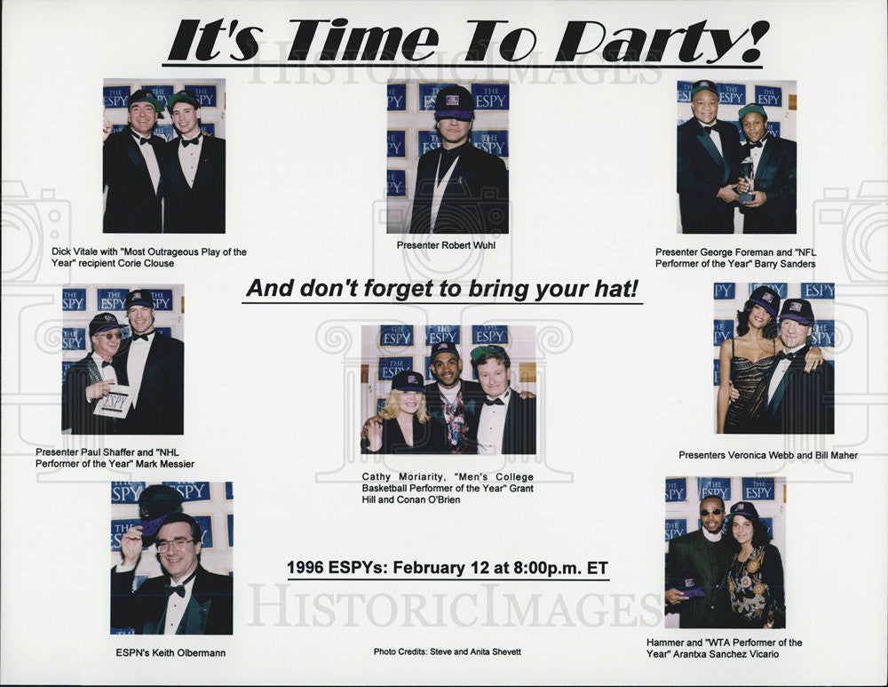 1996 Press Photo ESPY&#39;s of ESPN - Historic Images