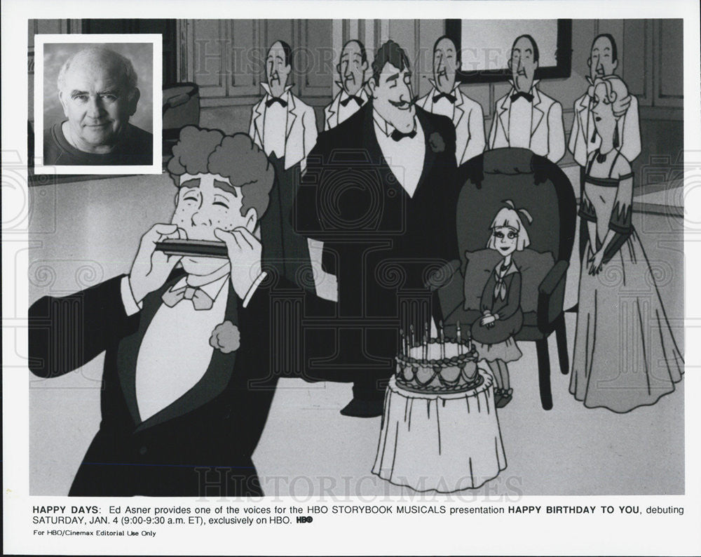 Press Photo Ed Asner provides one of the voices for the HBO Story Book Musicals - Historic Images