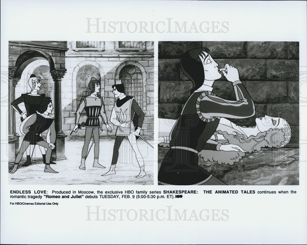 Press Photo HBO Shakespeare: The Animated Tales - Historic Images