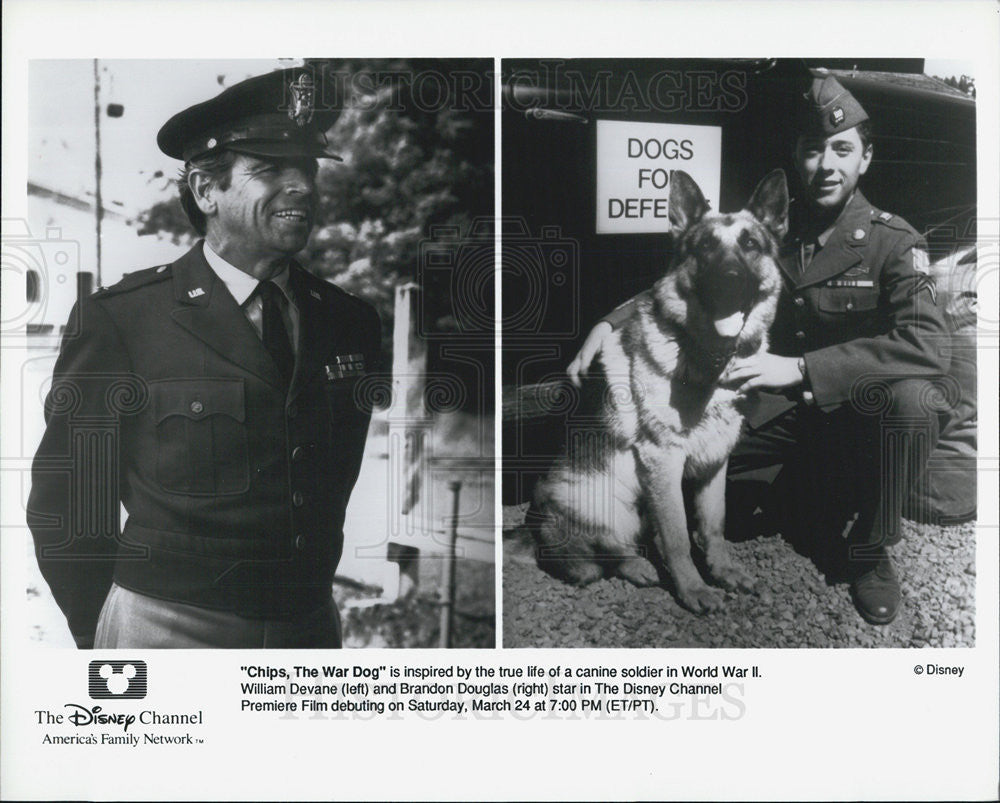 Press Photo Disney&#39;s Chips The War Dog - Historic Images