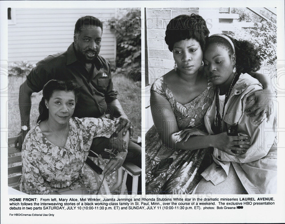 1993 Press Photo Actor Mary Alice And Others Starring In &quot;Laurel Avenue&quot; On HBO - Historic Images