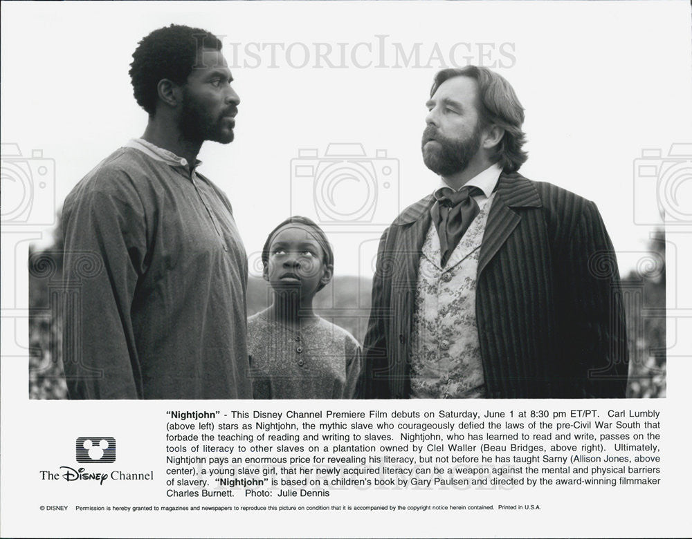 Press Photo Carl Lumbly, Beau Bridges, Allison Jones - Historic Images