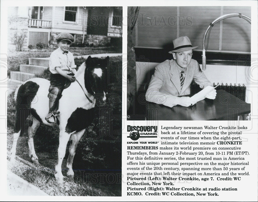 Press Photo Newsman Walter Cronkite - Historic Images