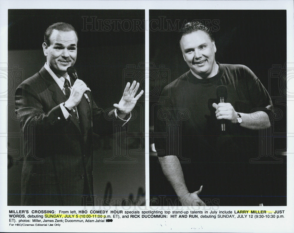 Press Photo Larry Miller and Rick Ducommun - Historic Images