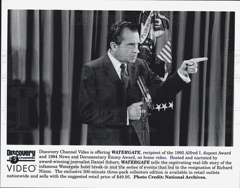 Press Photo Richard Nixon &quot;Watergate&quot; by Discovery Channel Video - Historic Images