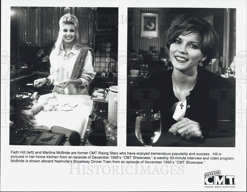 Press Photo Singers Martina McBride and Faith Hill - Historic Images