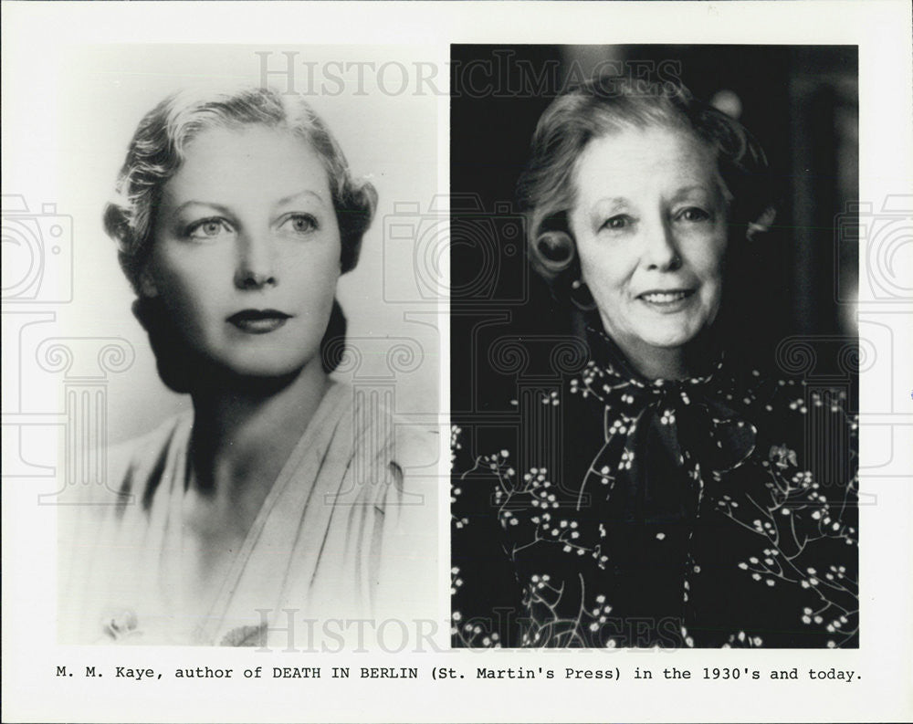 Press Photo Author M.M. Kaye - Historic Images