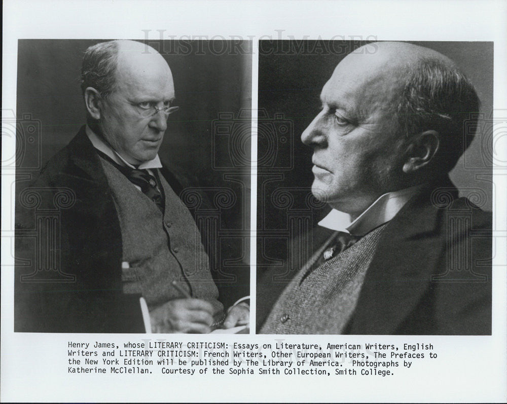 Press Photo Writer Henry James - Historic Images