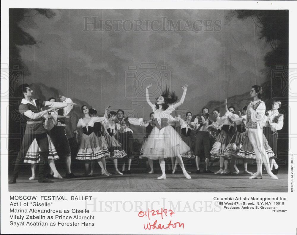 1997 Press Photo Moscow Festival Ballet performs Giselle - Historic Images