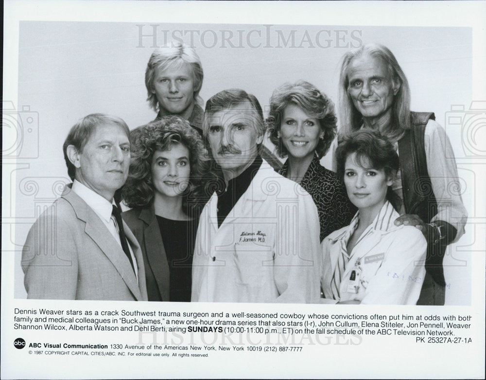 Press Photo Dennis Weaver stars in &quot;Buck James&quot; - Historic Images