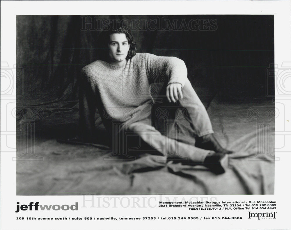 Press Photo Musician Jeff Wood - Historic Images
