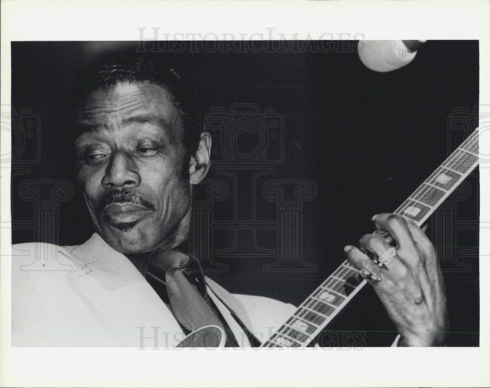 Press Photo Electric Blues Guitarist, Bass Player And Singer Willie D. Warren - Historic Images