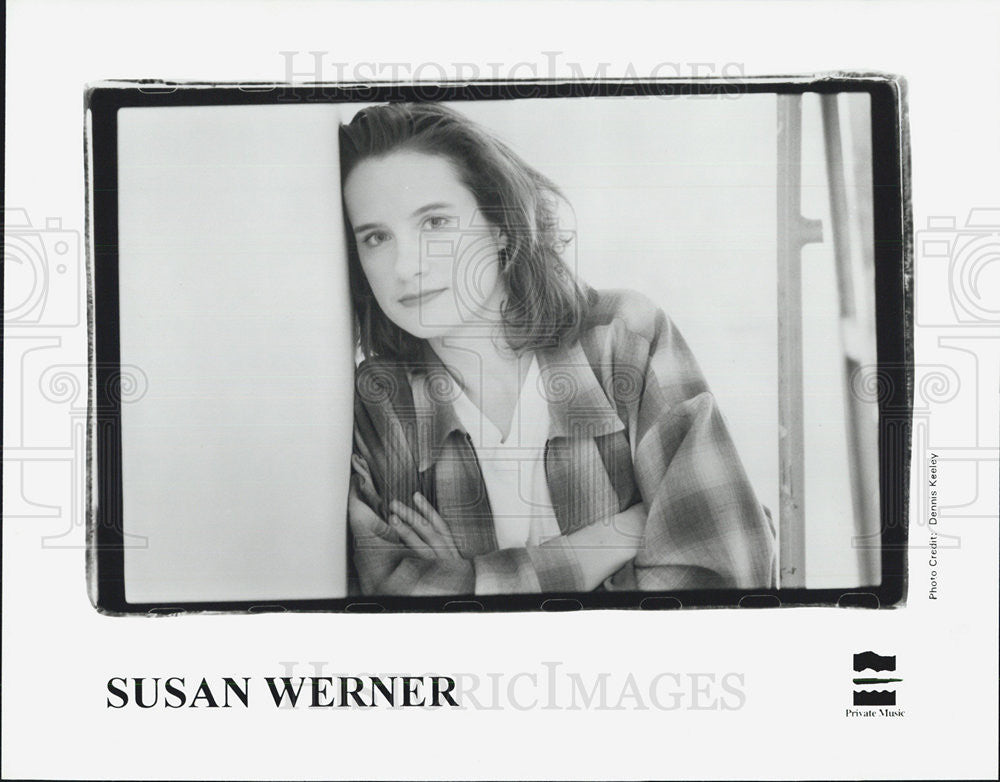 Press Photo Susan Werner Contemporary Folk Music Singer At Private Music Records - Historic Images