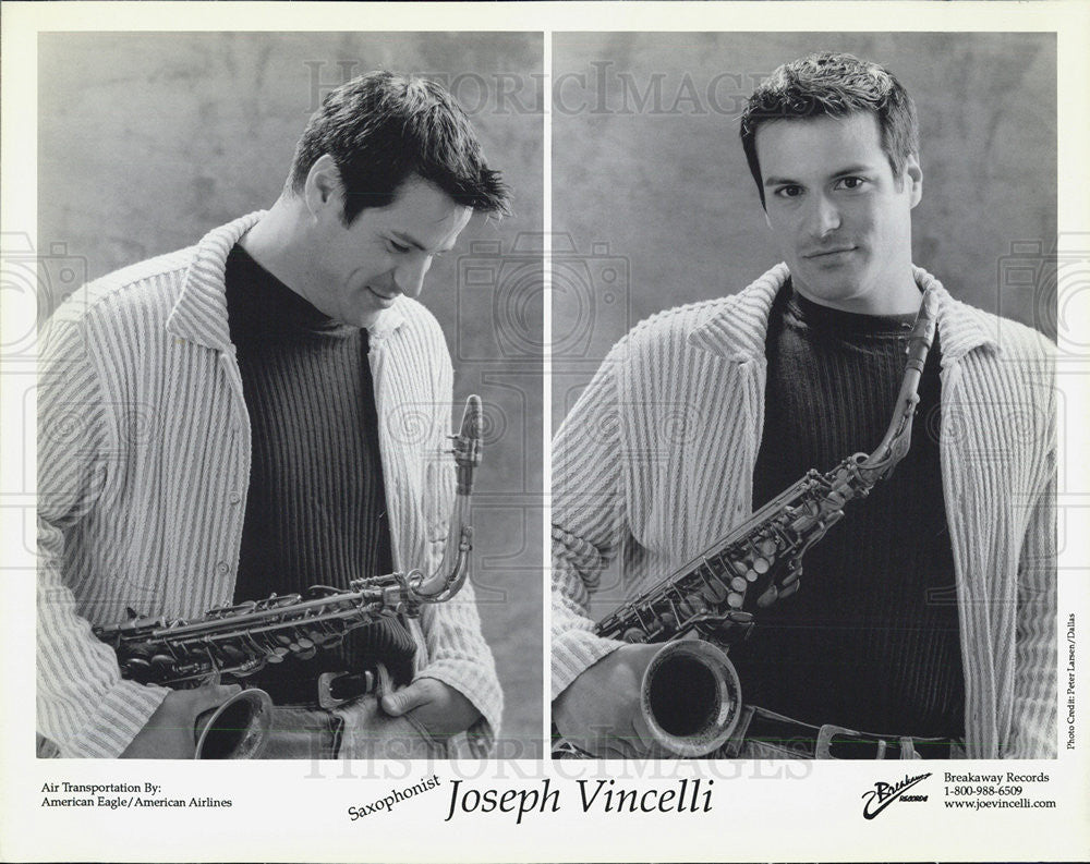 Press Photo Joseph Vincelli Saxophonist - Historic Images