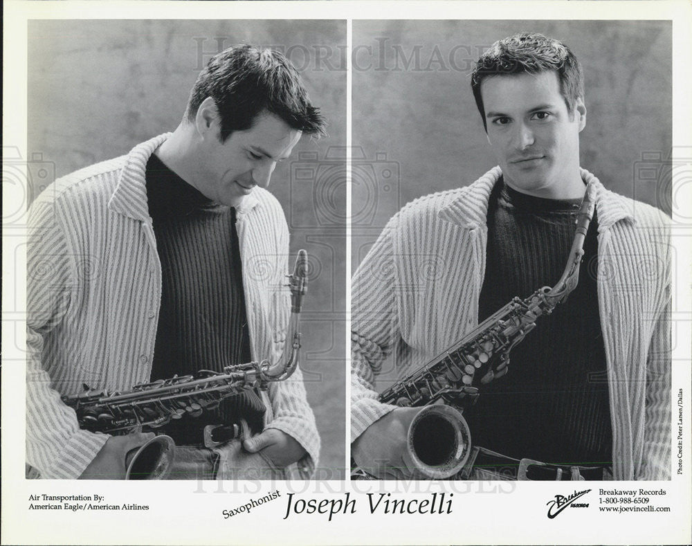 Press Photo Joseph Vincelli Saxophonist - Historic Images