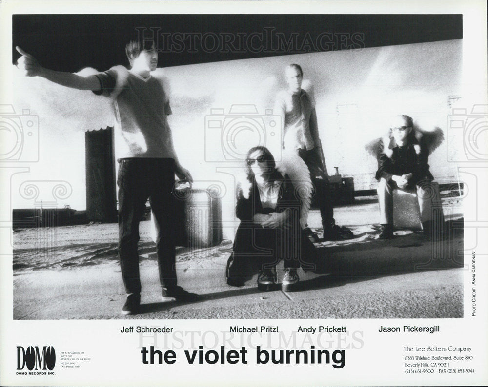 Press Photo Music group The Violet Burning - Historic Images