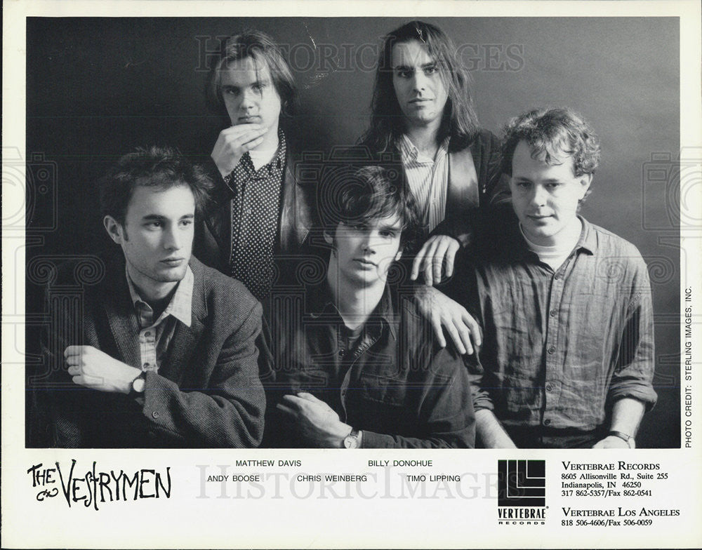 Press Photo Musical Group The Vestrymen - Historic Images