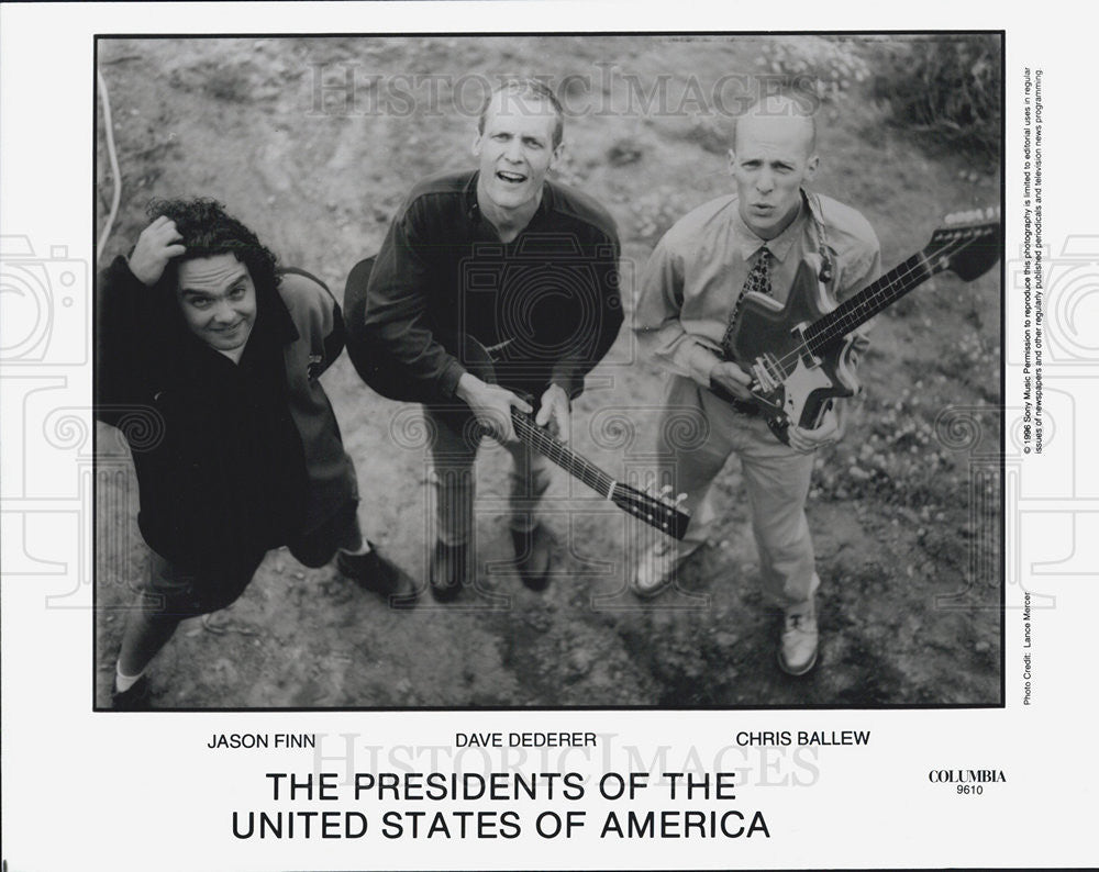 Press Photo Musical Group The Presidents Of The United States Of America - Historic Images