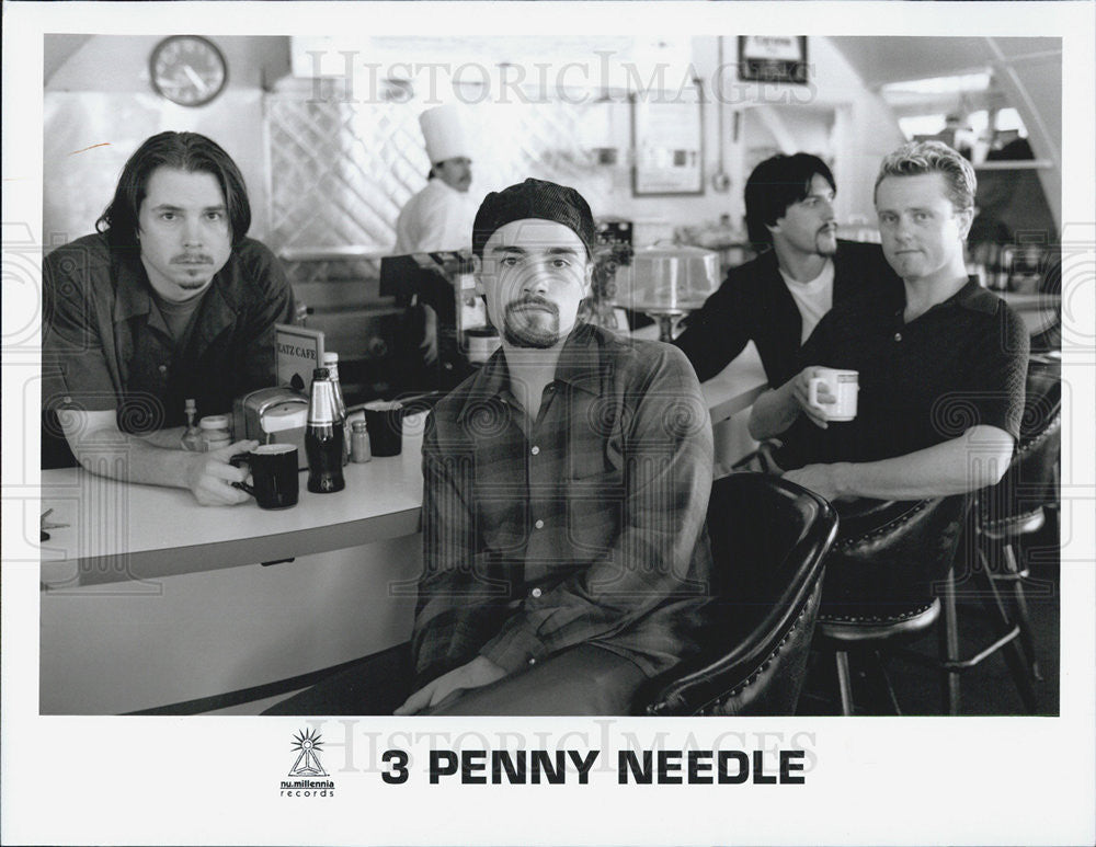 Press Photo of 3 Penny Needle Band - Historic Images