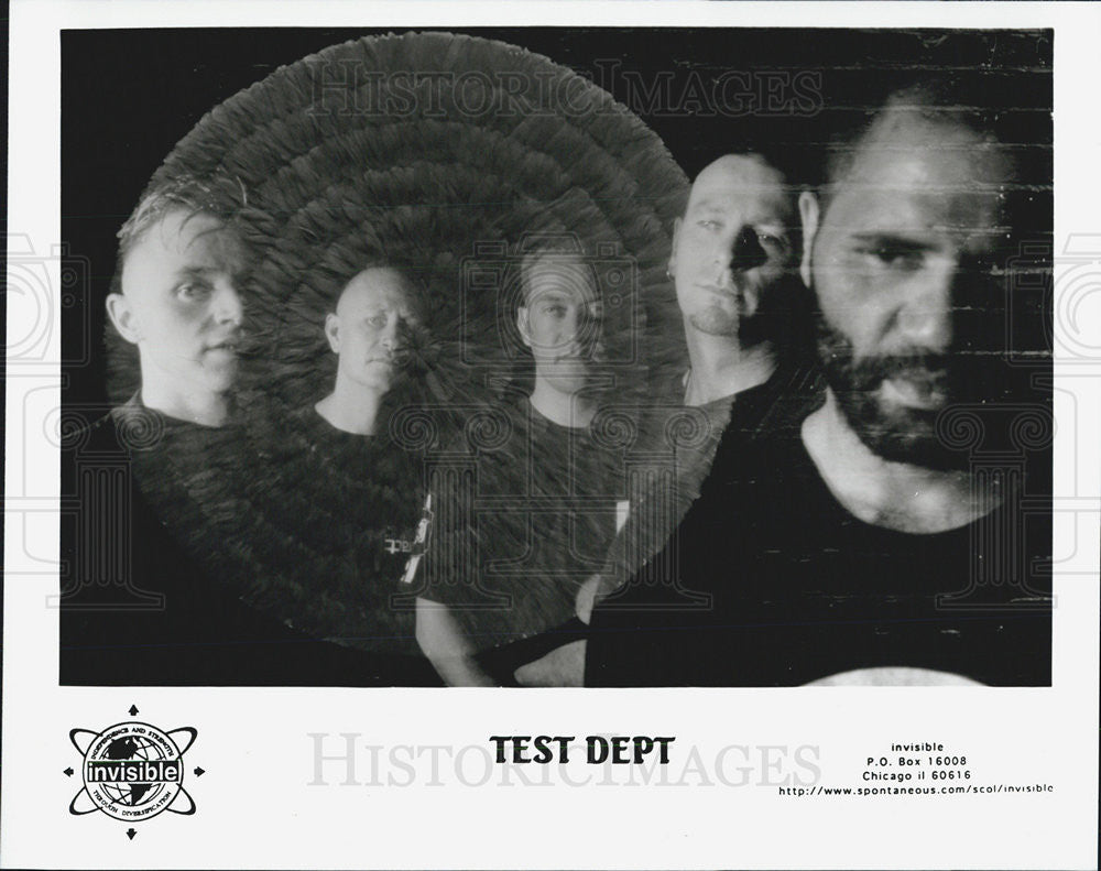 Press Photo of Test Dept, Industrial music group from London. - Historic Images