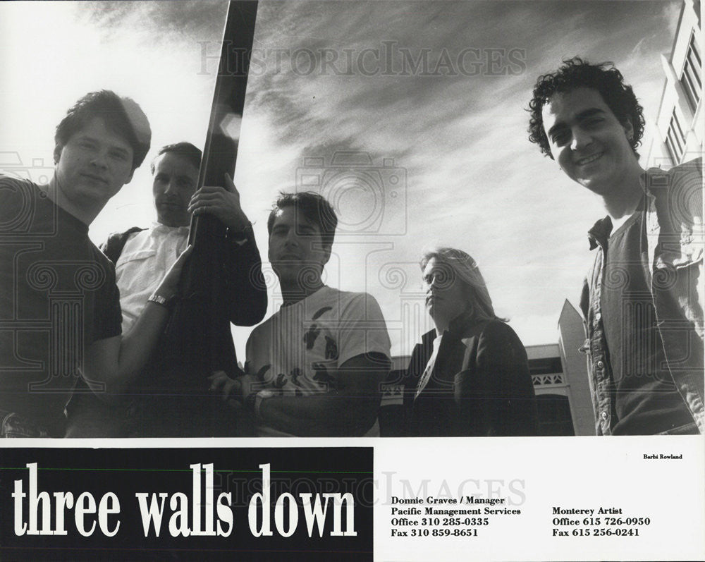 Press Photo music group Three Walls Down - Historic Images